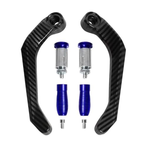 Protector de freno y embrague azul para seguridad en moto