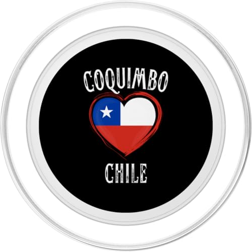 Chile Flag Heart Coquimbo City PopSockets PopGrip pour MagSafe – vue 2