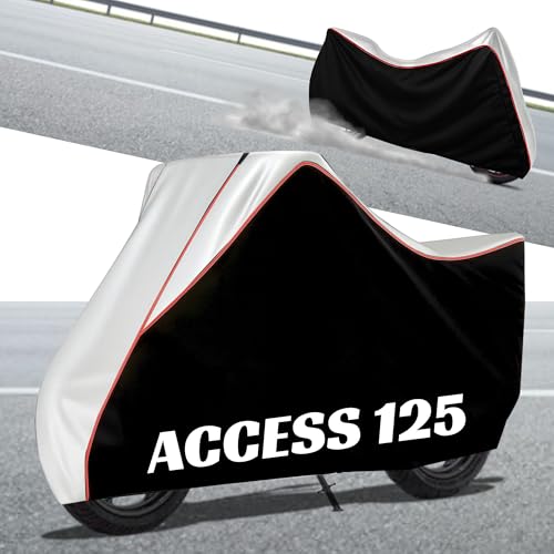 Image of Stylish Water Resistant Scooty Body Cover Compatible with Access 125 & All Models | UV Protection, Dustproof, Heat Resistant, Two Wheeler | New All Weather Protection, Dust & Rain