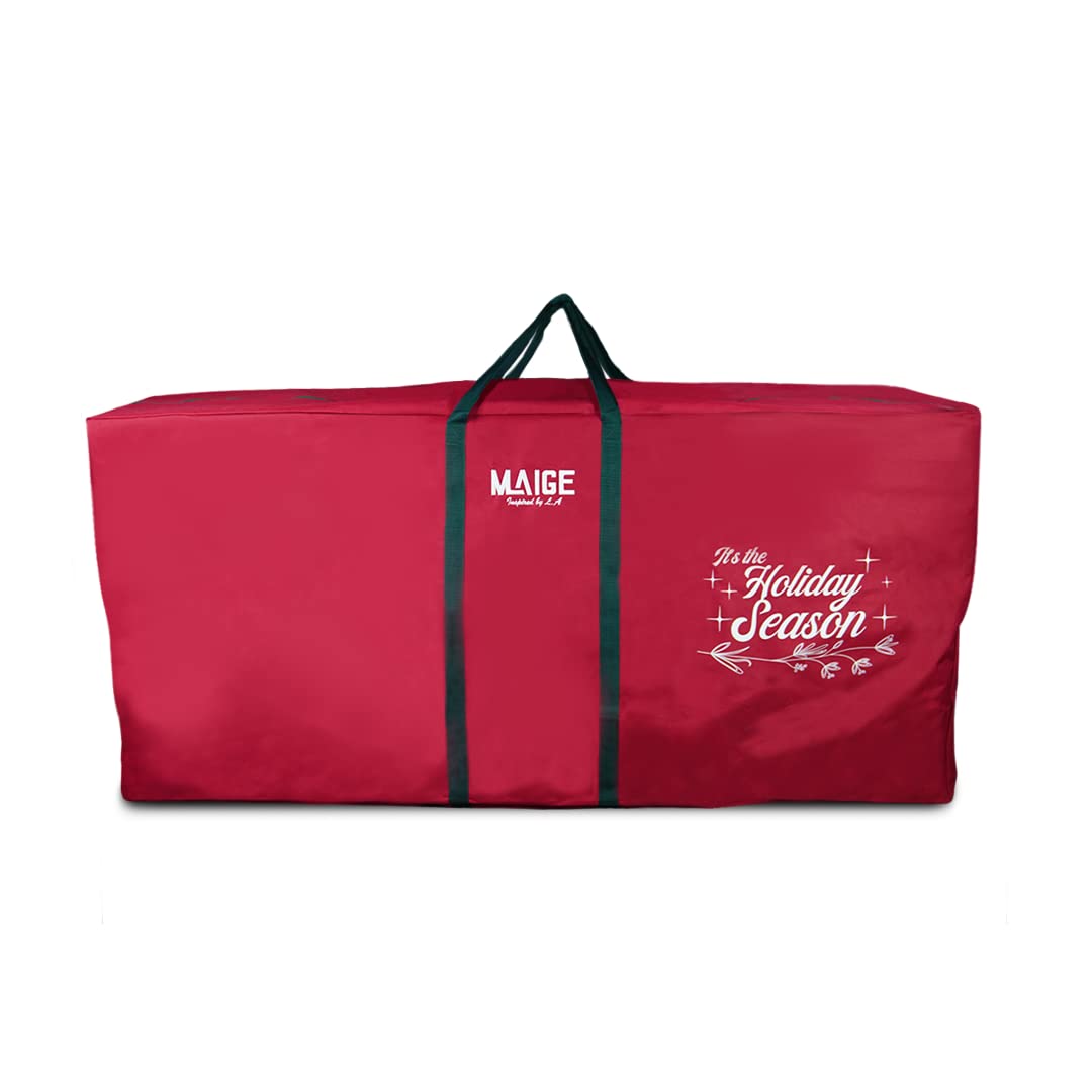 Maige Christmas Tree Storage Bag | Fits up to 9ft Tree | Holds Over 150lbs | Made from 600D Polyseter | Reinforced Handles & Dual Zipper - Waterproof Material Protects from Dust, Moisture & Insect