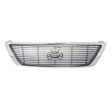 CarPartsDepot, Chrome Front Grille Grill Painted Silver/Gray Insert New Replacement Parts, 400-441525 TO1200201 53100AC010
