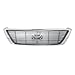 CarPartsDepot, Chrome Front Grille Grill Painted Silver/Gray Insert New Replacement Parts, 400-441525 TO1200201 53100AC010
