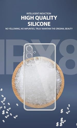 Image of REALCASE Silicone Samsung M55 / F55 5G Back Cover Case, Scratch Resistant Protective Crystal Clear Transparent Shock Proof Bumper Back Cover Case for Samsung Galaxy M55 / F55 5G