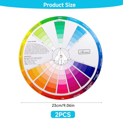 Image of 2 Pcs Color Wheel Set, Art Makeup Mixing Guide New