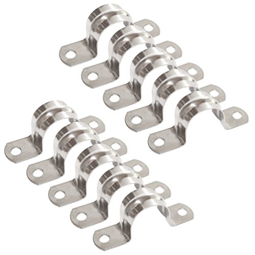 Preisvergleich Produktbild 10 Stück Rohrschelle 20 mm Edelstahl