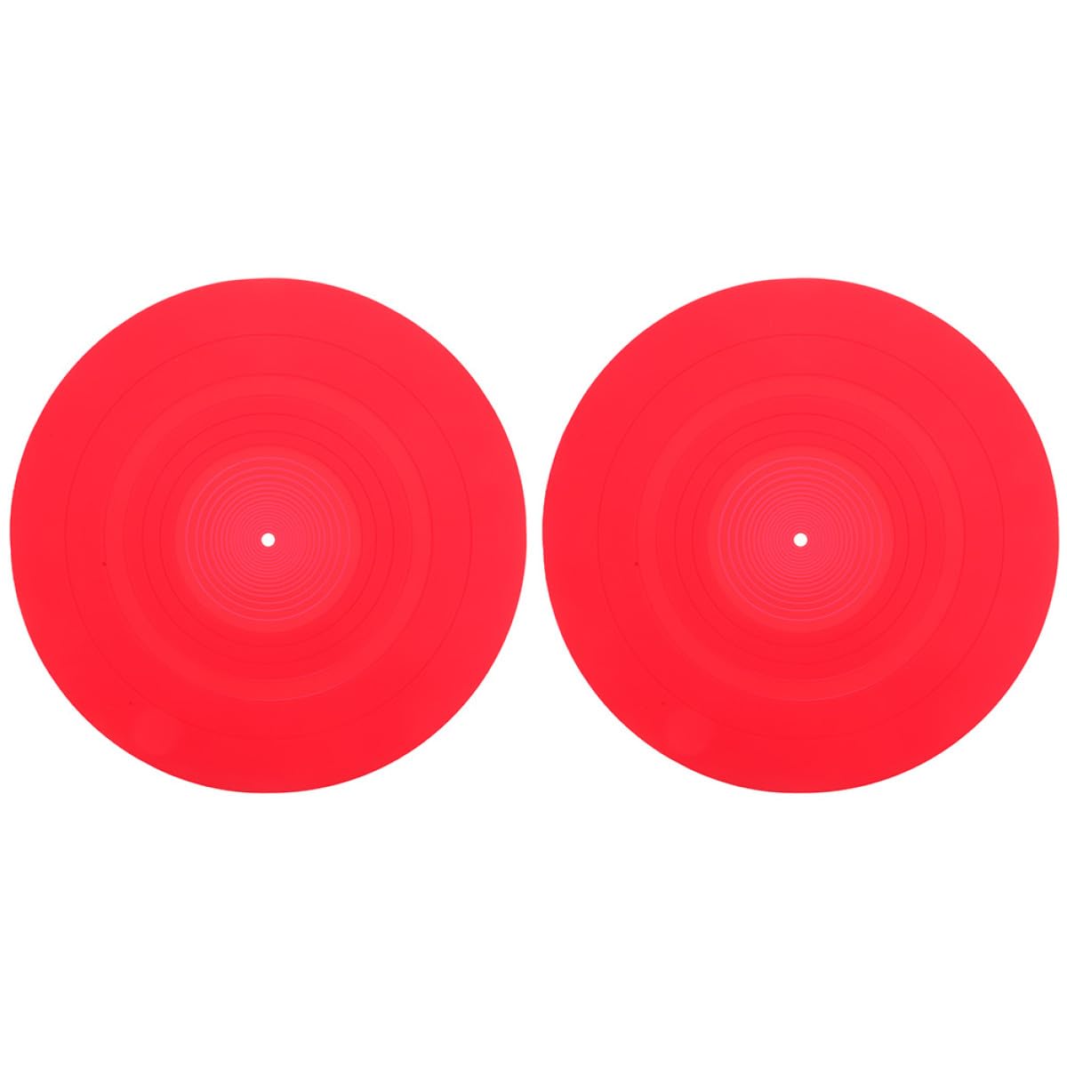 Tappetini in Silicone Antistatici 2 Pezzi Protezione Delicata e Sicura per Giradischi Vinile per Dischi, Accessori per Dj e Appassionati