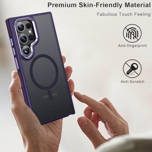 Image of MALEWOLF Magnetic Case for Samsung Galaxy S24 Ultra, Slim Matte Cover