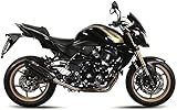 AUSPUFF ZUGELASSEN mivv auspuff zugelassen stahl schwarz carbon kappe carbon kompatibel mit kawasaki z 750 z750 r 2011 2012 2013 2014 mototopgun k.028.l9