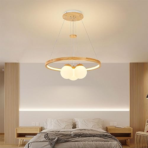 Suspension moderne à cercle rond LED variable pour cuisine et ferme