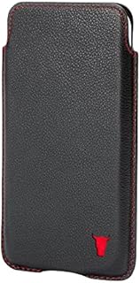 TORRO Phone Sleeve Case Compatible With iPhone - 6.1 Inch Screen Size - Quality, Genuine Leather Pouch Cover, Slim and Lightweight (Black)