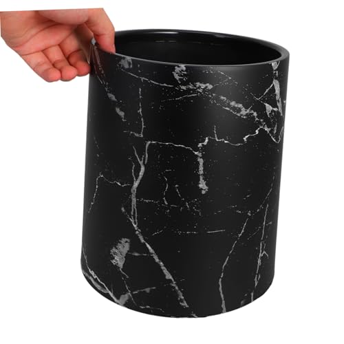 Cabilock papelera de basura estilo mármol para cocina y oficina miniatura 3