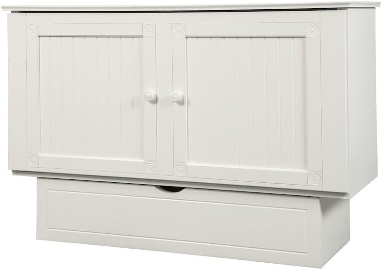 Arason Enterprises Creden-ZzZ Queen Murphy Bed in Cottage White