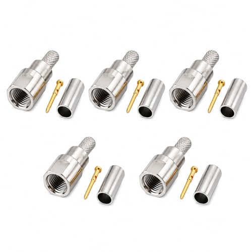 Conector macho FME para cable coaxial RG58 RG142 5 unidades miniatura 1