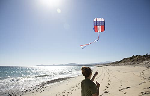 In the Breeze 2983 — Stars & Stripes 5.0 Parafoil Kite — Colorful Frameless Single-Line Kite for All-Ages, Travel Kite - Thumbnail 2