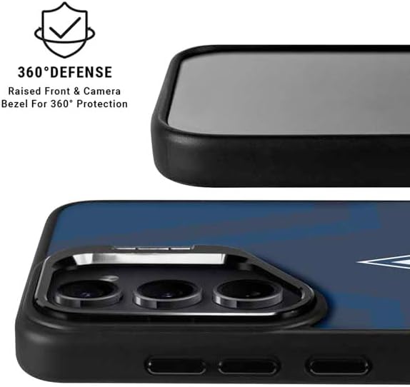 Skinit Kickstand Phone Case Compatible with Galaxy S25 - Officially Licensed NFL Dallas Cowboys Double Vision Design