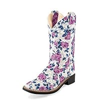 Old West Boots Girl's Flowers (Toddler/Little Kid) Multi 1 1 Little Kid M