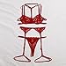 maisdgop Women's Exotic Lingerie Sets Hollow Out Erotic Lingerie Set Sexy Lace Mesh Sling Suit Fashion Loose Comfy Sleepwear