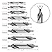 SeonFook 8 PCS Center Drill Bits Set, Countersink Tools for Lathe Metalworking 60 Degree Angle HSS Center Drill Bits for Alloy Steel, Cast Iron, Other Hard Metals (1.0/1.5/2.0/2.5/3.0/4.0/5.0/6.0)