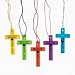 Party902 48 Colored Cross Necklaces