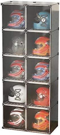 Motorcycle Helmet Display Stand, Dust-Proof Storage Rack for Helmets, Electric Bikes, Clothing, Bags & Books - Ideal Home Organizer for Motorcycle Enthusiasts