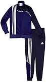Gerippter Bund. adidas Kinder Trainingsanzug Sereno 11, Cobalt/New Navy, 152, V38039