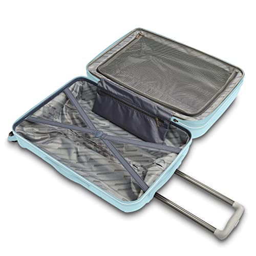 American Tourister Stratum 2.0 Expandable Hardside Luggage With Spinner Wheels, 2Pc Set 20/24, Sky Blue #TOP3