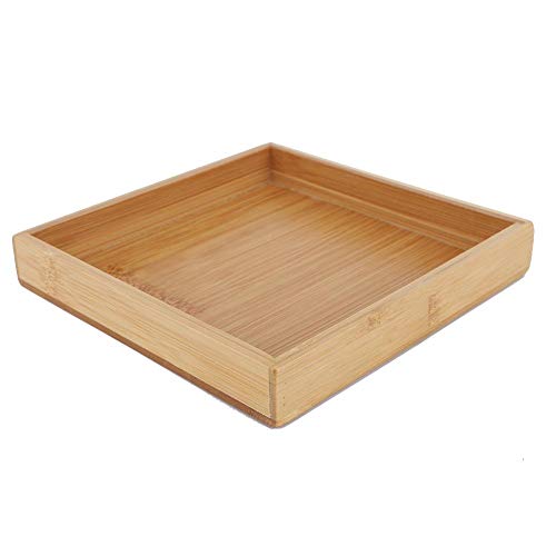 Bandeja Rectangular, Bandeja de Servicio Rectangular de Estilo japonés, bandejas para el Desayuno, té de Frutas para el Restaurante (19,3 x 19,3 x 3 cm)