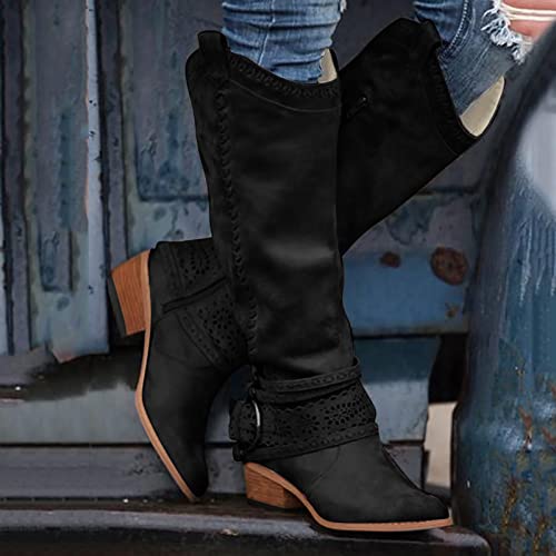 Bottes genou femmes contre pieds fatigués talon plateforme