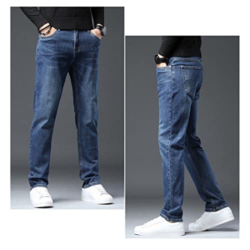 Skinny Slim Fit Jeans for Men Classic Retro Comfy Stretch Denim Pants Casual Vintage Washed Tapered Leg Jean4