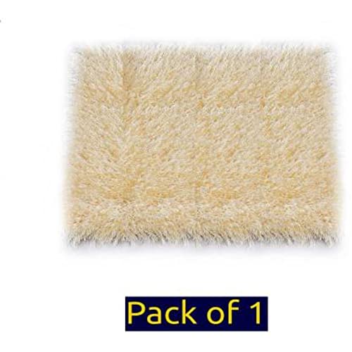 Image of Anti Skid Doormats for Home and Office Entrance Living Room and Bathroom Mats | Entrance Door Mats for Home and Office Entryway. (Solid Beige, 20x32)