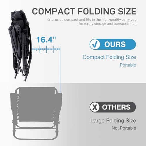 Ever Advanced EA-FC-368-CLBLK Oversized Folding Rocking Camping Chair thumb #4