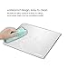 Carebol Gaming Mouse Pad. Ultra Thin Durable Waterproof Aluminum Fashion Mouse Pad with Rubber Base for Optical Mouse Laser Mouse 9.84x7.87x0.079 inches (Silver)