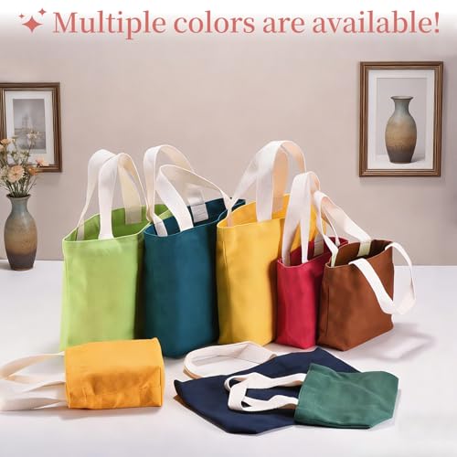 Sac en toile de couleur unie vert clair léger et réutilisable - 6