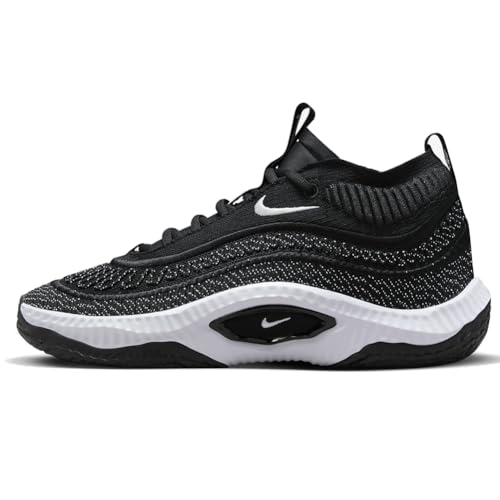 NIKE Cosmic Unity 3 (Team) Basketball Shoes (DZ2906-002, Black/White) Size 4