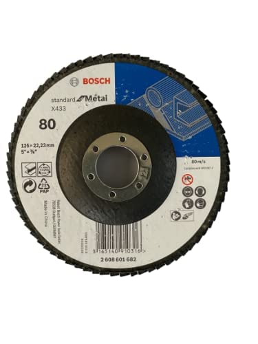 Professional Eco Flap Disc For Angle Grinders For Metal And Wood, 5" / 125 Mm Grit 80, Pack of 11