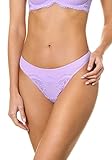 golden point pantaloni pelle Slip fianco basso morbida microfibra e pizzo floreale doppiato in tulle