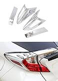 Kadore for Toyota C-HR 2018 2019 Chrome Rear Light Tail Lamp Cover Trim 4-pc