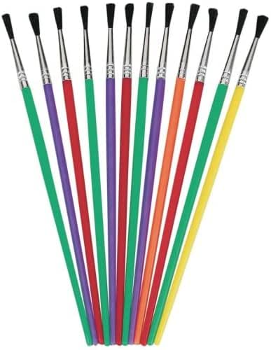Rocky Mountain Goods Classic Kids Paintbrush Set - 12 Craft