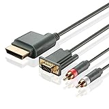 yan Premium HD HDTV AV VGA Cable with Digital Optical Audio Port for Xbox 360 to TV
