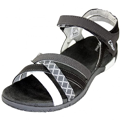 CHIRUCA Sandalias Planas Malibu Negro - Talla: 39 genero: Mujer