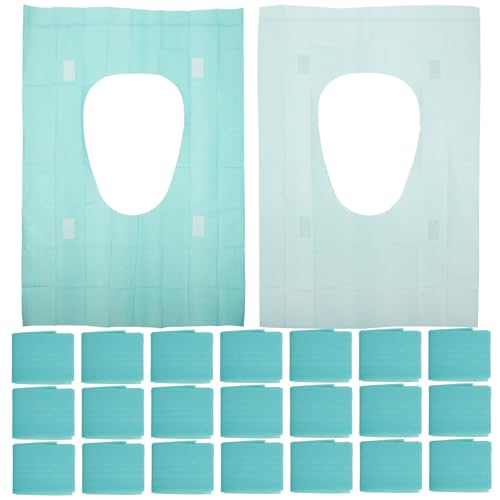 MOTHNUR 50個 防水使い捨て便座カバー 大判設計トイレマット 滑り止め付き 携帯便利 衛生的 外出 旅行 公共施設対応
