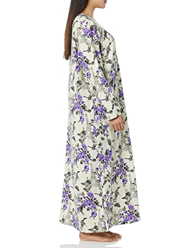 AmeriMark Women Full-Length Flannel Nightgown Pajamas – Ladies Lightweight Warm Cotton Night Gown Nightshirt for Sleeping2