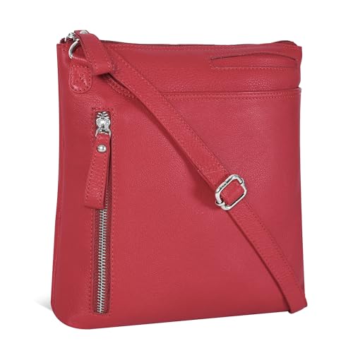 Image of Leather Crossbody Bags for Women - Ladies Sling Handbags - Medium Cross body Purses Handbags - Purses For Women