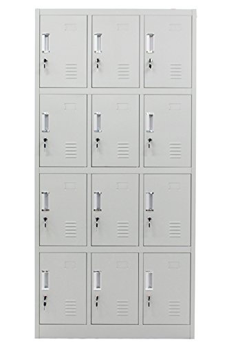 Amazon | ロッカー おしゃれ スチールロッカー 12人用 鍵付き