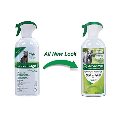 Advantage Flea and Tick Treatment Spray for Cats, 8 oz Topdogsupply