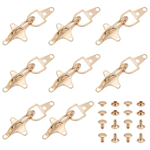 Boucles de vêtements en alliage pour doudoune accessoires couture rivets x8