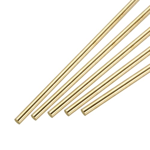 Tiges en laiton 6.5 mm x 305 mm lot de 5 barres cylindriques pour modélisme