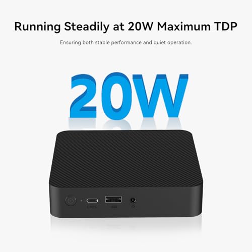 TRIGKEY Key Mini N150 Small PC, Intel Alder Lake N150 (4C/4T, Up to 3.6Hz, Upgraded N100) 16G DDR5 4800MHz + M.2 2280 500G PCle*4 SSD Mini Computers, Support Dual Display 2*HDMI/2.5G LAN/WiFi-6/BT5.2 by TRIGKEY - Image 3