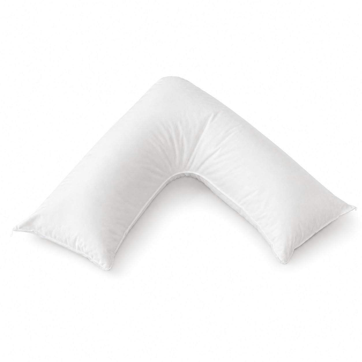 Hometex V Shaped Pillow, Luxury Velour, Hollowfibre Filled, Orthopaedic Support, Soft and Comfortable, 75cm x 34cm