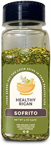 Healthy Rican Adobo Sazon Sofrito Spice Herb Seasoning Mixes Non GMO No MSG Preservatives Artificial Flavors Gluten Free Diabetes Low Sodium Keto Friendly Whole 30 Approved (Sofrito)… (Large)